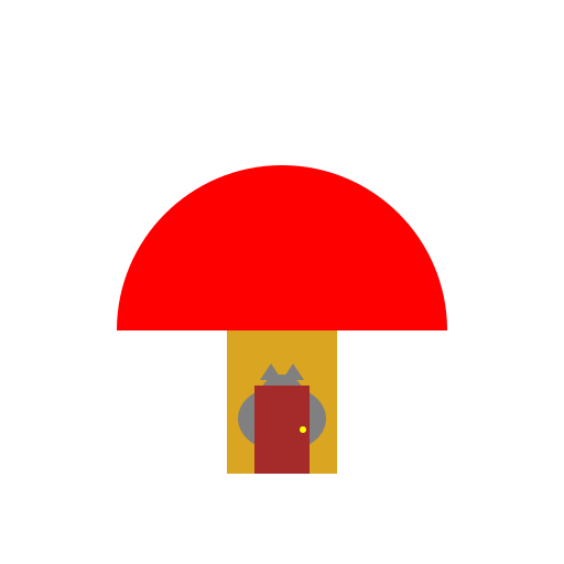 The Mushroom Abode of Meowster Whiskers - DrawGPT