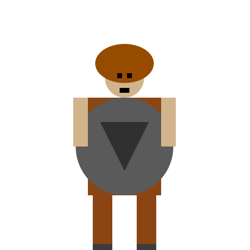 The Mighty Dwarf Barbarian and His Impenetrable Shield - DrawGPT