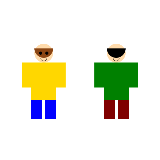 Two Little Boys Having Fun - DrawGPT