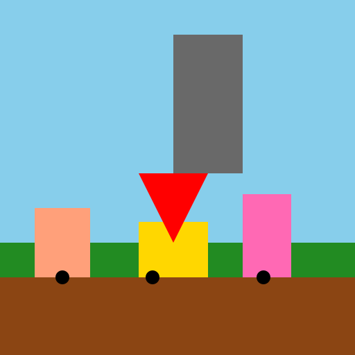 Giant Destroys Village - DrawGPT