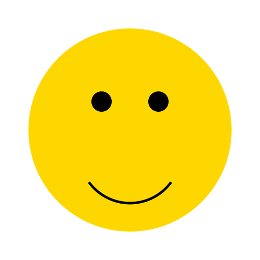 Smiley Face with a Lopsided Smile - DrawGPT