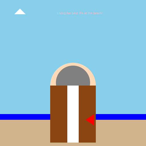 Busty Milf in Fur Coat on Beach - DrawGPT