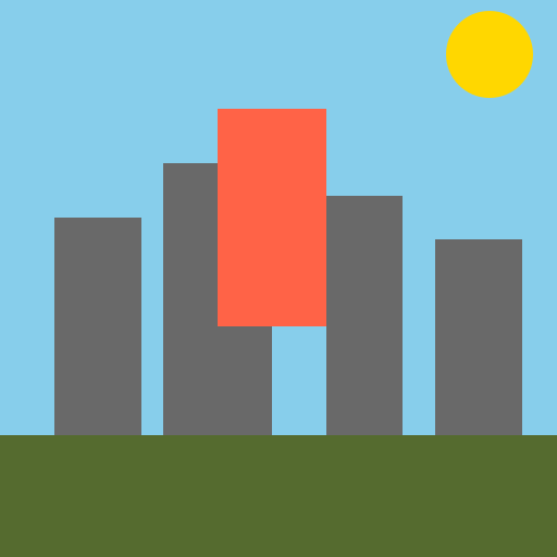 Giant Destroys City - DrawGPT