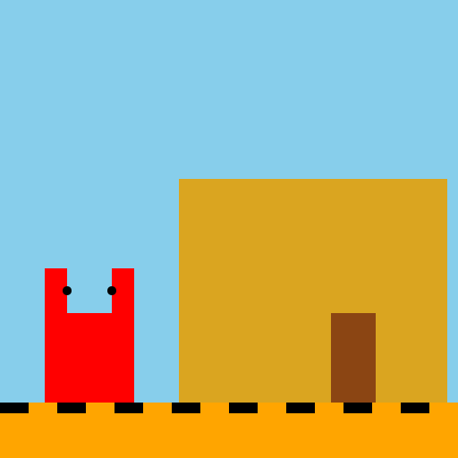 Roblox Character Doing an Obby Going into a Castle - DrawGPT