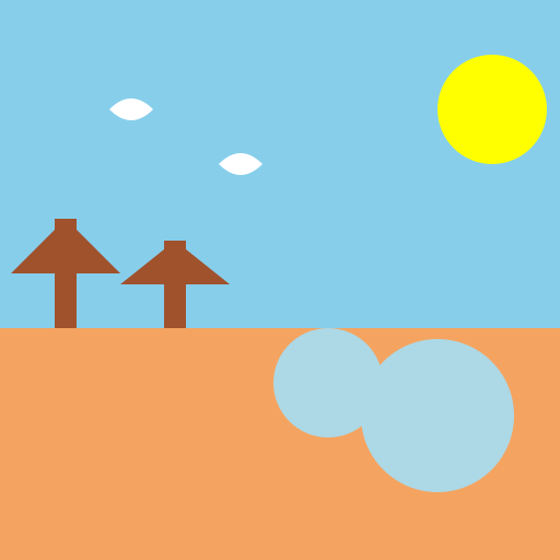 Beautiful Sunset Beach - DrawGPT