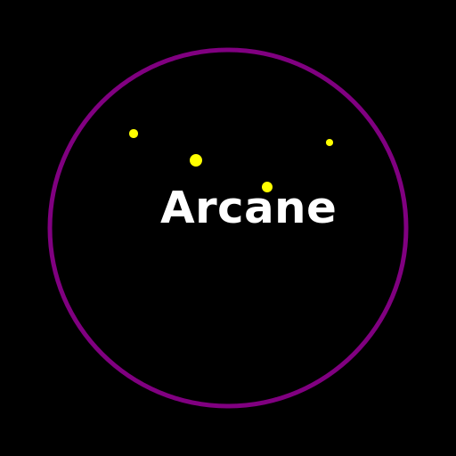 Vector Logo with the word Arcane - DrawGPT