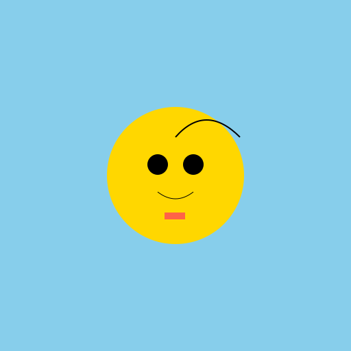 Ebisu Eika looking up at the sky - DrawGPT