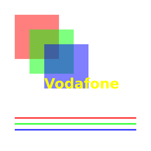Retro 80s Vodafone Logo - DrawGPT