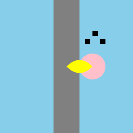 A Guy and Girl Divided by a Narrow Road - DrawGPT