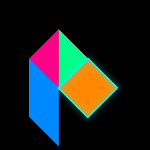 Neon Dolby Logo in 1980s Arcade Style - DrawGPT