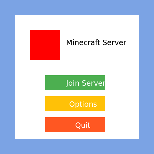 Minecraft Server Menu GUI - DrawGPT