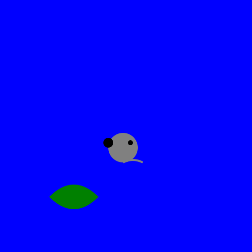 Mouse Sailing with a Leaf - DrawGPT