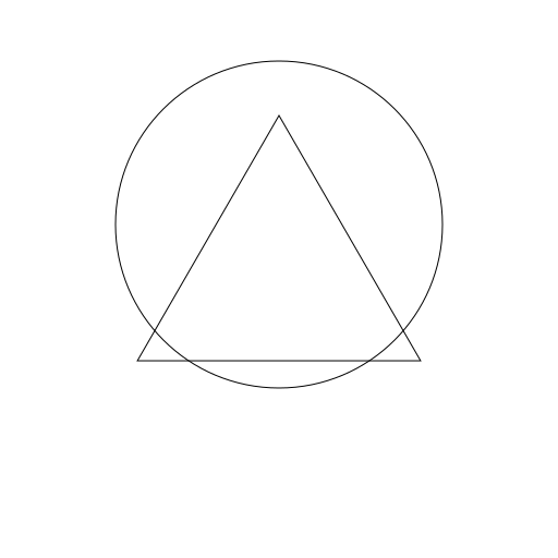 Tetrahedron with Circle - DrawGPT