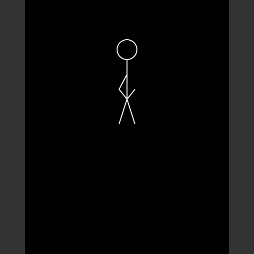 Chasm with Stick Man - DrawGPT