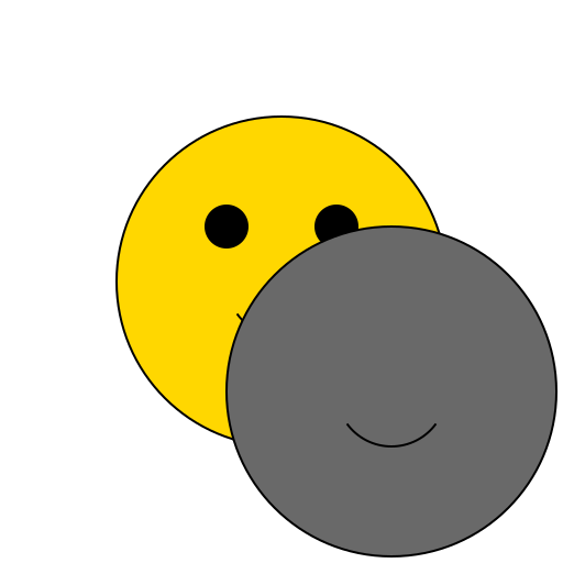 Smiley Sphere Making Friends - DrawGPT