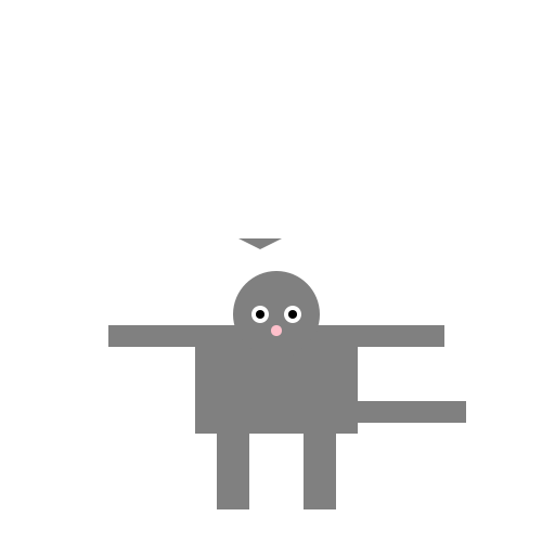 Super Buff Kangaroo Mouse Standing in a Field - DrawGPT