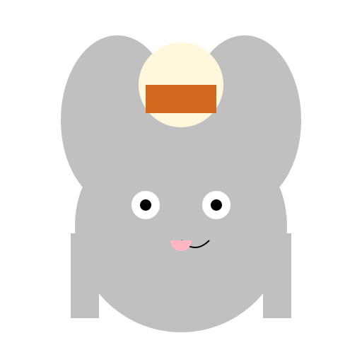 Excited Elephant with Funnel Cake - DrawGPT
