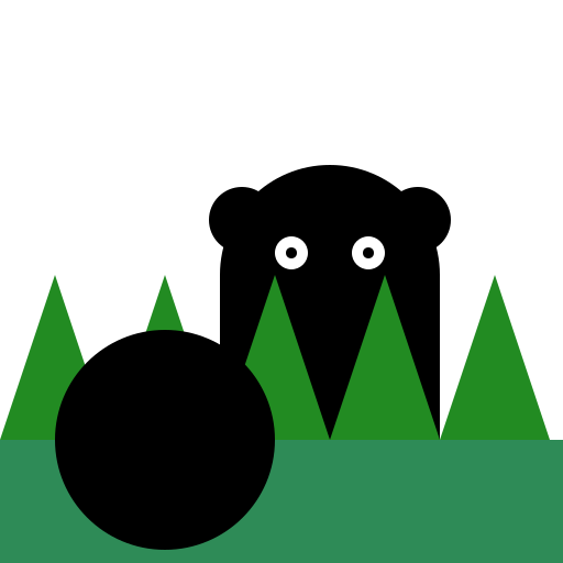 Cartoon Drawing of a Panda Sitting in a Chinese Forest - DrawGPT