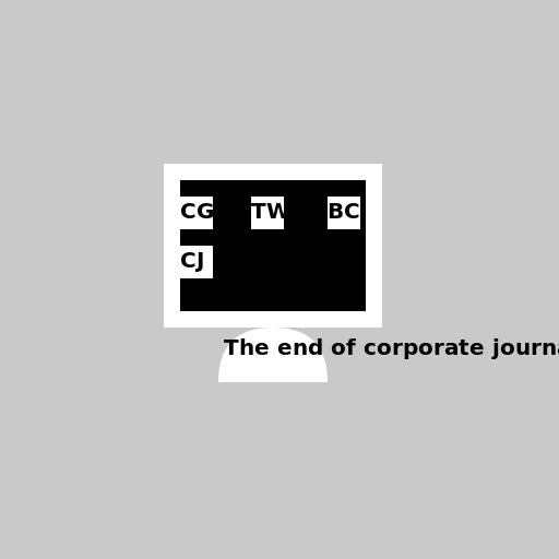 The end of corporate journalism is now in sight - AI Prompt #1646 - DrawGPT