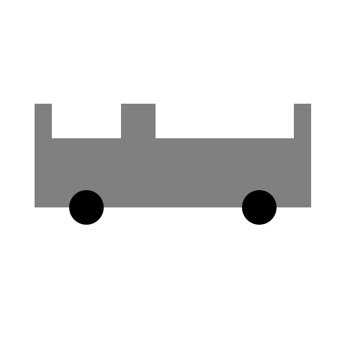 Grey Ford Transit Bus Cartoon - DrawGPT