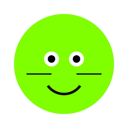 Cute Green Smiling Crayon Cat - DrawGPT