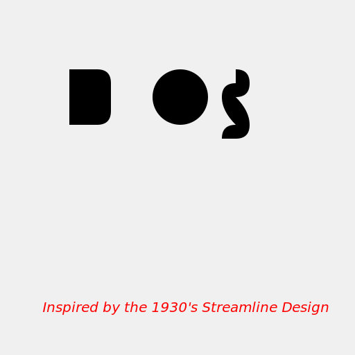 Streamlined BOSE Logo Inspired by the 1930's Design Movement - DrawGPT