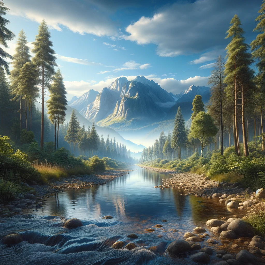 A Serene and Majestic Landscape - DrawGPT