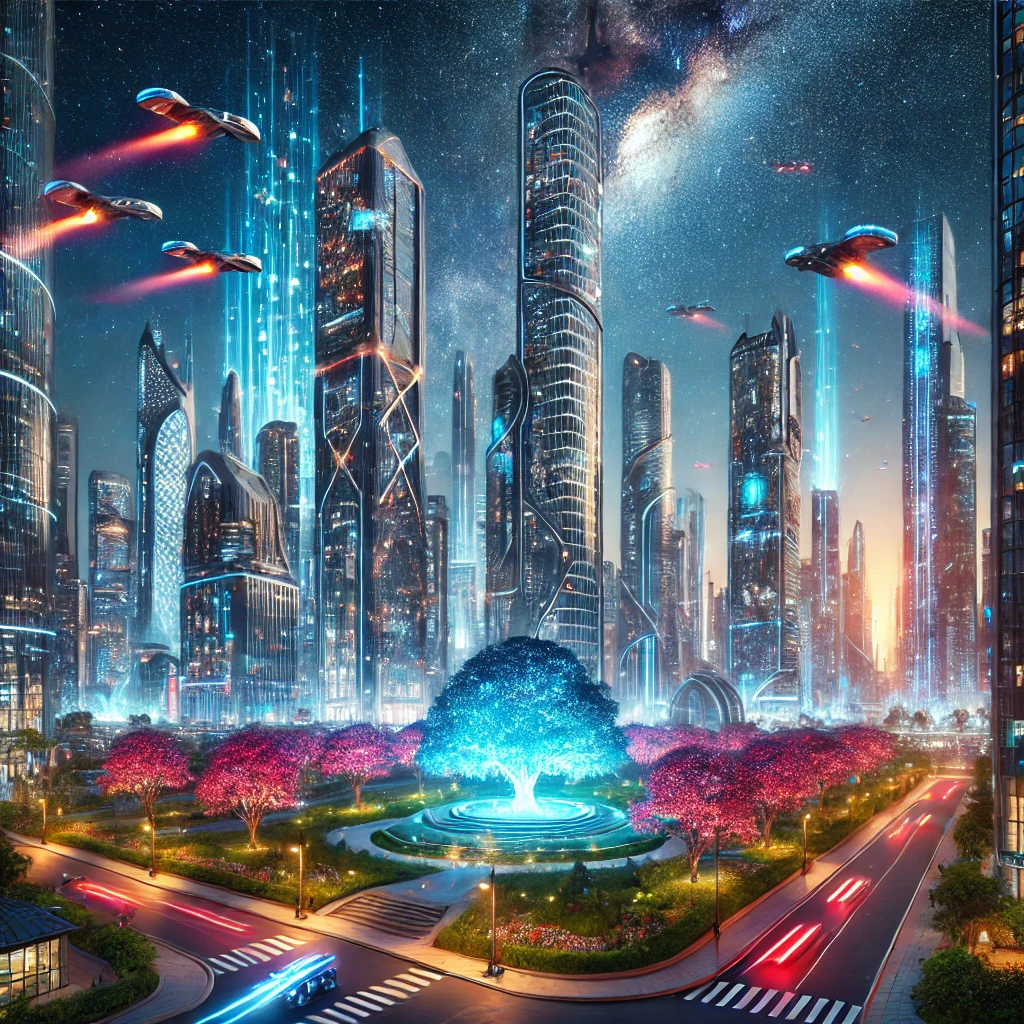 Futuristic Cityscape - DrawGPT