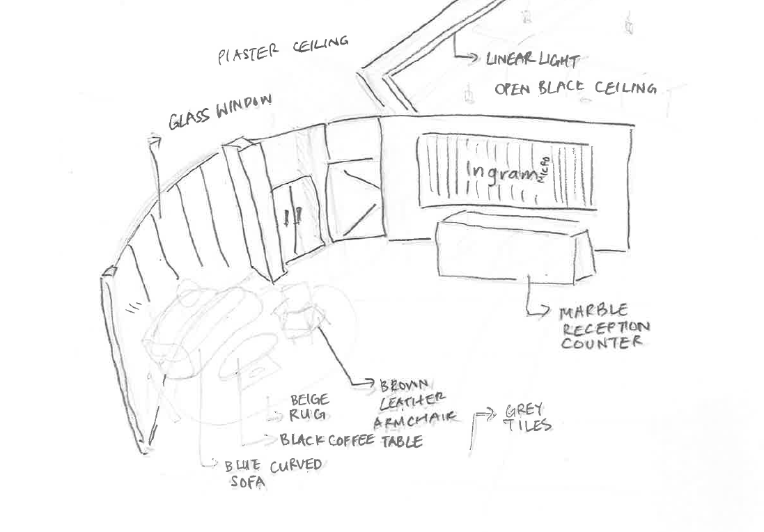 Lobby Design Sketch - DrawGPT