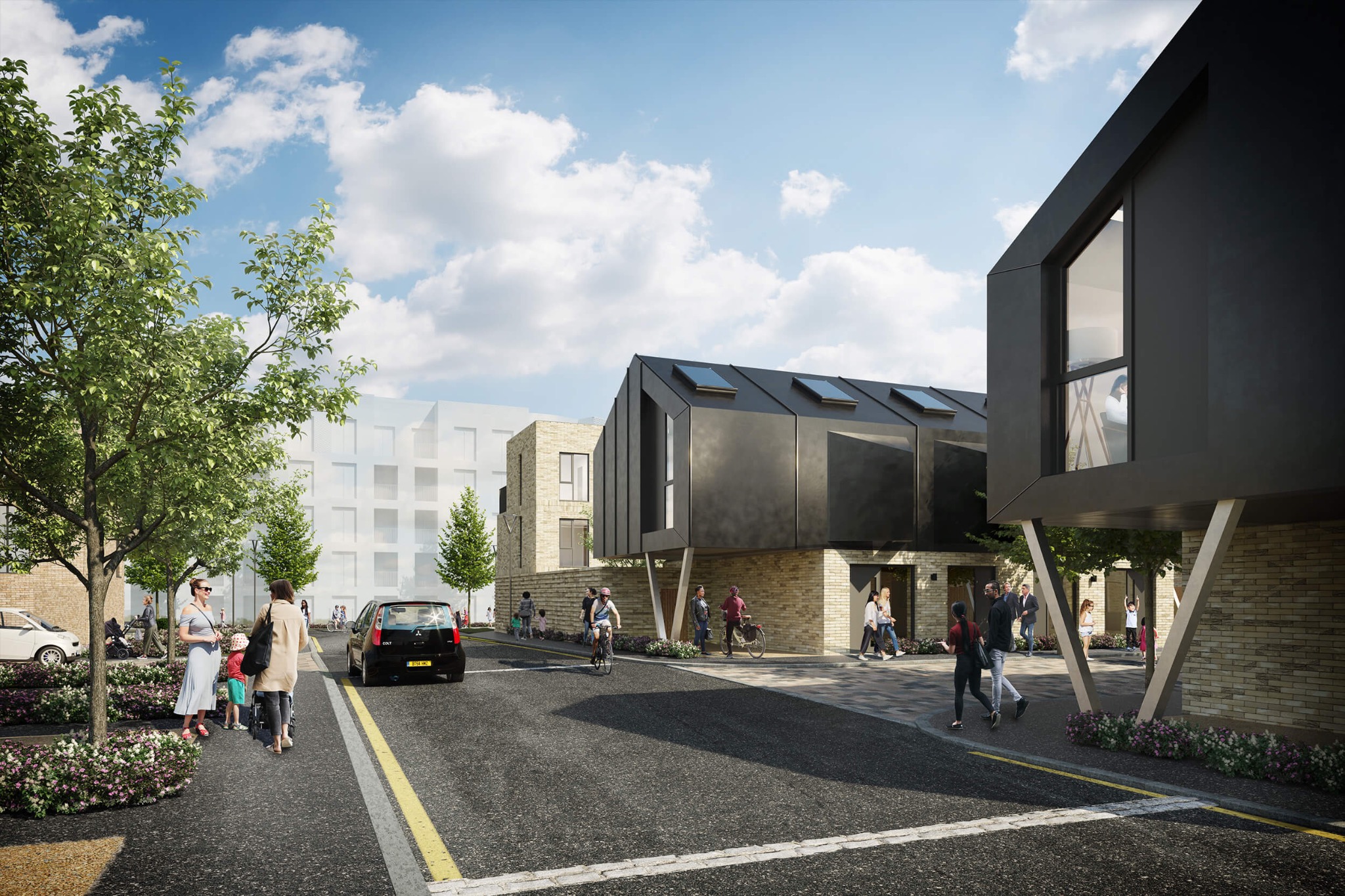 Modern Street Scene - DrawGPT