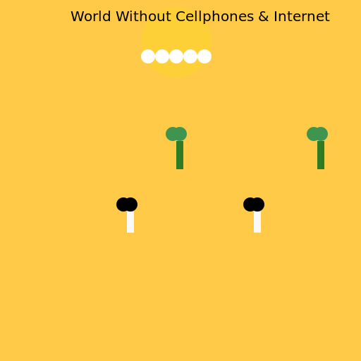 World Without Cellphones & Internet - AI Prompt #16610 - DrawGPT