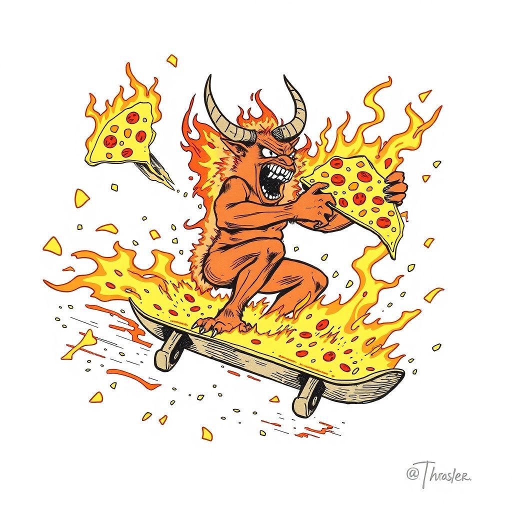 Pizza Demon Delivery - DrawGPT