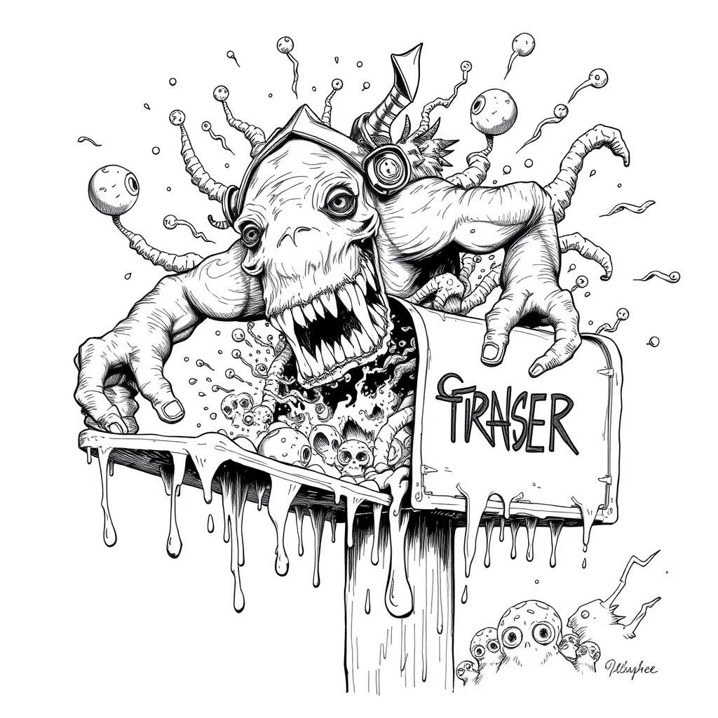 Mailbox Mutant Attack - DrawGPT