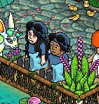 Habbo Style Garden Scene - DrawGPT