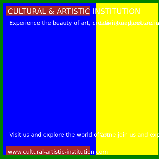 Draw A Brochure for Cultural and Artistic Institution - AI Prompt #17134 - DrawGPT