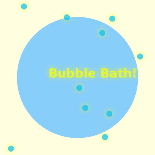 Draw a Bubble Bath with Glowing Text - AI Prompt #17760 - DrawGPT