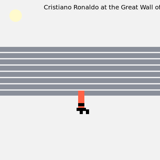 Cristiano Ronaldo at the Great Wall of China - AI Prompt #17773 - DrawGPT