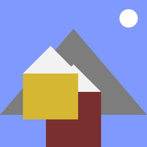 Hill, House, Farm, Moon - AI Prompt #19307 - DrawGPT