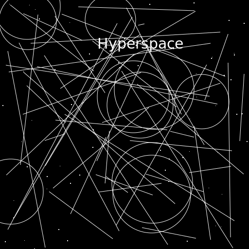 Creating a surrealistic look at flying through hyperspace - AI Prompt #19955 - DrawGPT