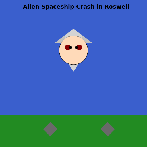 Alien Spaceship Crash in Roswell - AI Prompt #20091 - DrawGPT