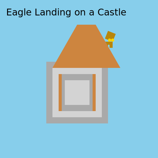 Eagle Landing on a Castle - AI Prompt #20171 - DrawGPT