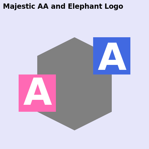 Majestic AA and Elephant Logo - AI Prompt #20323 - DrawGPT