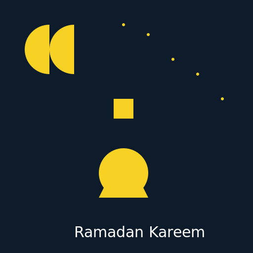Post Ramadan Kareem with Mosque, Moon, and Stars at Night - AI Prompt #20446 - DrawGPT