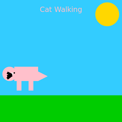 Cat Walking - AI Prompt #20643 - DrawGPT