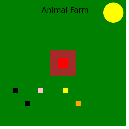 Animal Farm Drawing for 500x500 Canvas - AI Prompt #207 - DrawGPT