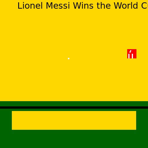 Lionel Messi Wins the World Cup all hail the GOAT! 🐐 DrawGPT Fun
