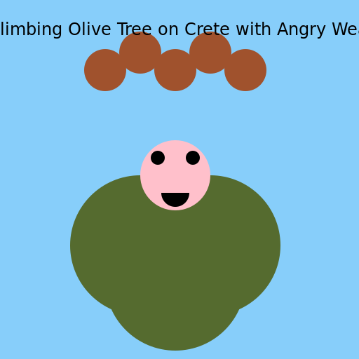 Pig Climbing Olive Tree on Crete with Angry Weasels - AI Prompt #20763 - DrawGPT