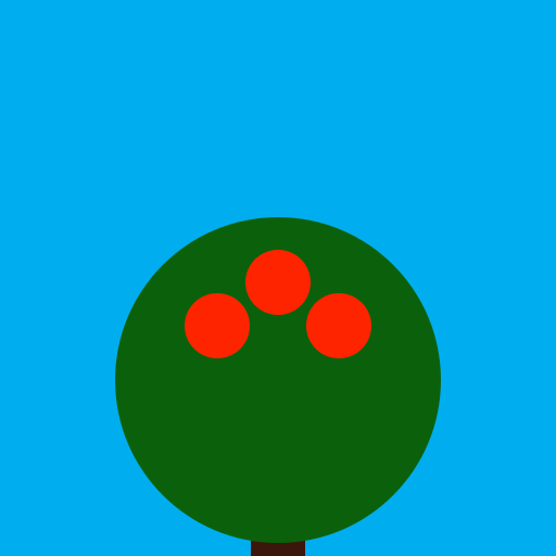 Blue tree with apples - AI Prompt #20841 - DrawGPT
