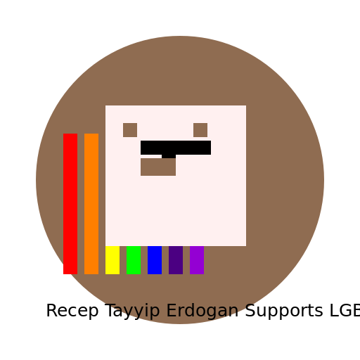 Drawing Recep Tayyip Erdogan Supports LGBTQ+ - AI Prompt #2093 - DrawGPT