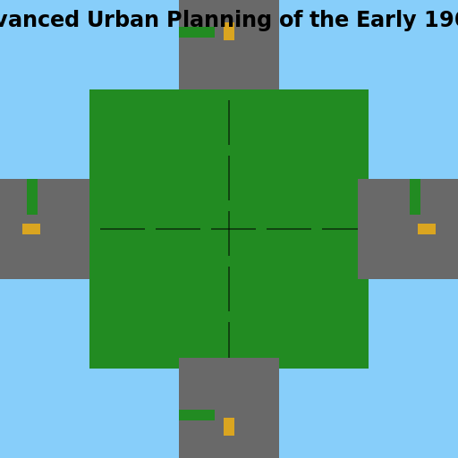 Advanced Urban Planning of the Early 1900s - AI Prompt #21015 - DrawGPT